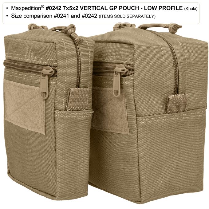 vertical travel pouch