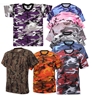 T-Shirt - Coloured Camo Poly/Cotton by Rothco