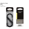 S-Biner® Plastic Double Gated Carabiner #4 - Black/Black Gates