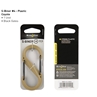 S-Biner® Plastic Double Gated Carabiner #4 - Coyote/Black Gates