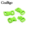 Neon Green 3/8 Inch Curved Side Release Buckles - Various Colours - Coobigo