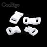 White 3/8 Inch Curved Side Release Buckles - Various Colours - Coobigo