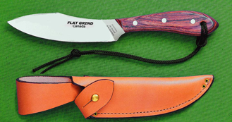 #4 Survival Knife | Flat Carbon Steel | Rosewood Handle by Grohmann